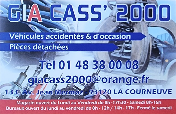 Aperçu des activités de la casse automobile GIA CASS 2000 située à LA COURNEUVE (93120)